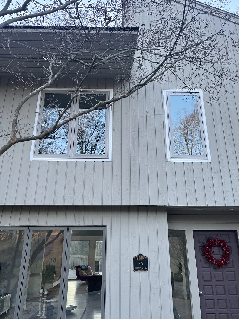 Andersen 100 Series windows in Sandtone